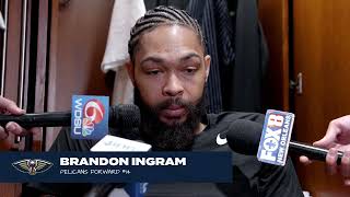 Brandon Ingram on his return, slow start | Pelicans-Lakers Postgame Interview 4\/14\/24