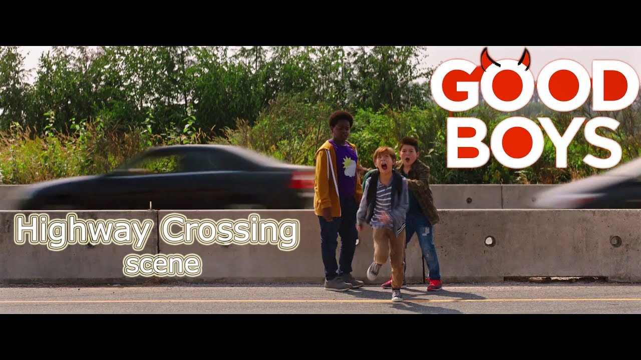 Highway Crossing Scene From *Good Boys (2019)*