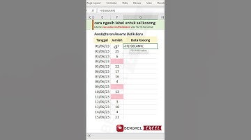cara ngasih label pada sel kosong di #excel