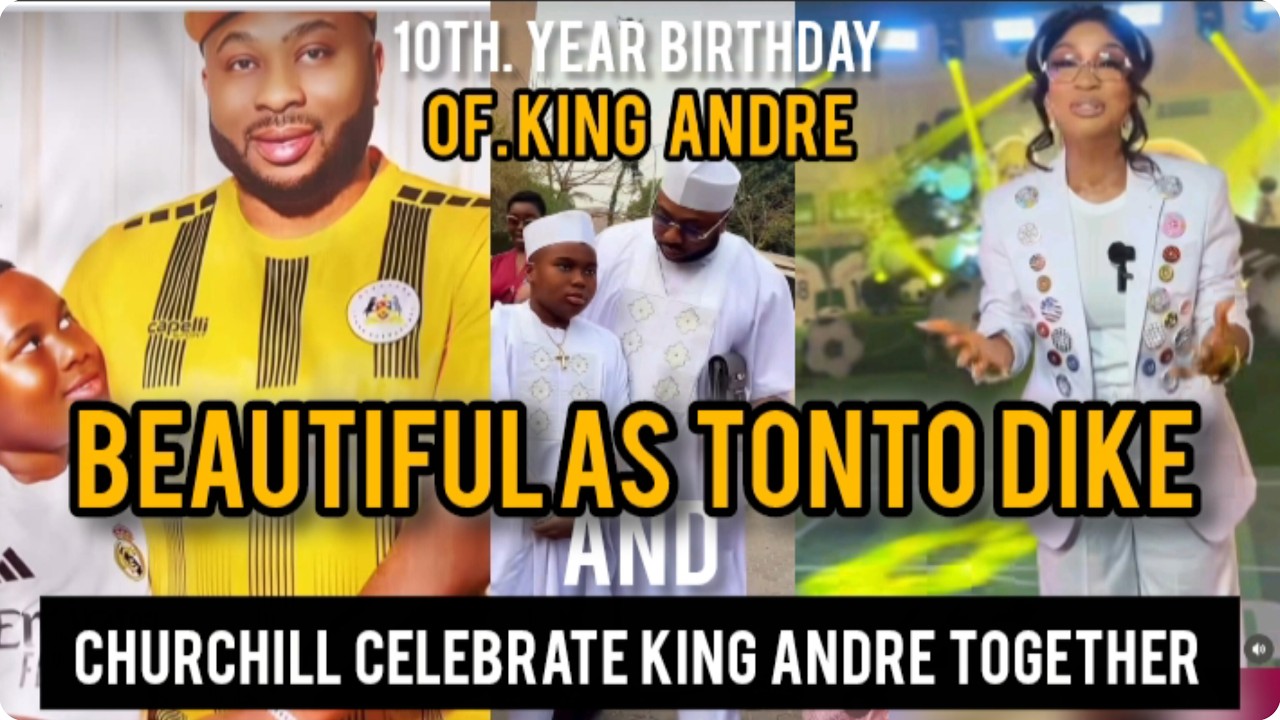 Tonto  and churchhill celebrates son birthday together #churchhill