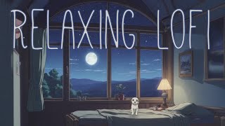 relaxing lofi  chill in bed under the moonlight  chill/study/relax  chill dog