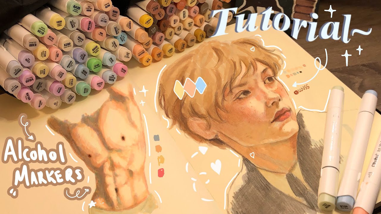 • Как я рисую спиртовыми маркерами | объяснение процесса •