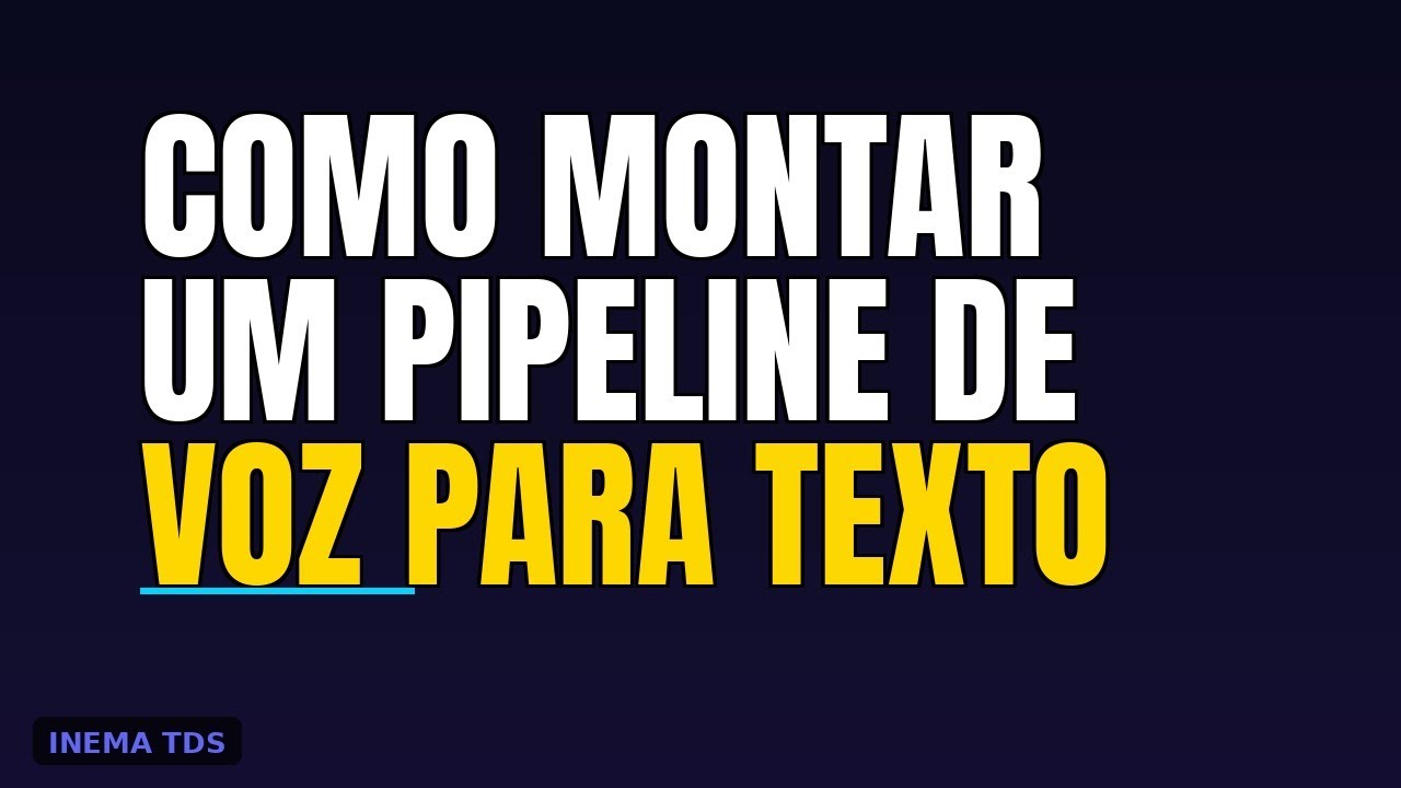 Como montar um pipeline de voz para texto com agente IA diretor - YouTube