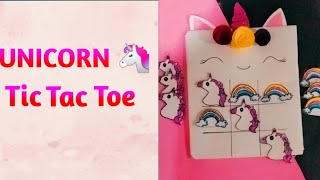 DIY 🦄 UNICORN 🦄  TIC TAC TOE || EASY TO MAKE || Honey'S Creation screenshot 5