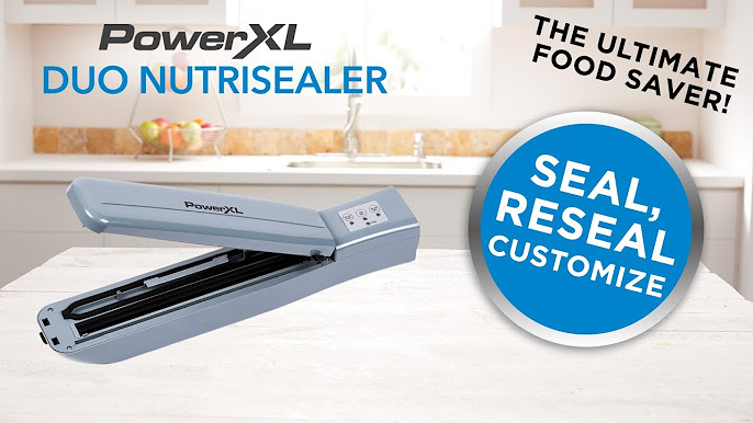 PowerXL Duo NutriSealer Food Vacuum Sealer Machine with Vacuum Seal Bags