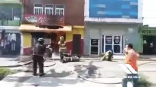 Una Explosión Deja A Bomberos Heridos Y Todo Fue Captado En Cámaras