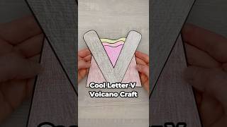 Fun Letter V Volcano Craft for Kids