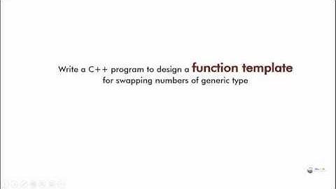C++ Program - function template in c++ | templates in c++