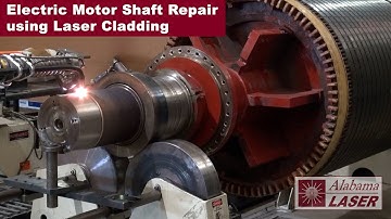 Electric motor repair - laser cladding