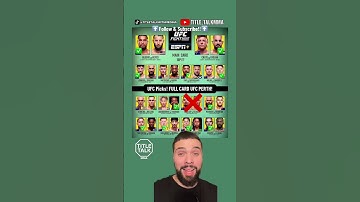 UFC Perth Full Card Picks & Predictions 🔥
