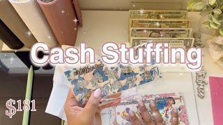 Cash Stuffing $181 | May 2024 | Happy Mail | low income #budgeting #cashstuffing