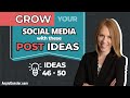 Grow Your Social Media Followers with These Post Ideas [Ideas 46 - 50]