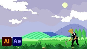 How to create animation ¦ Cartoon ¦ After Effects & Illustrator Tutorial - I