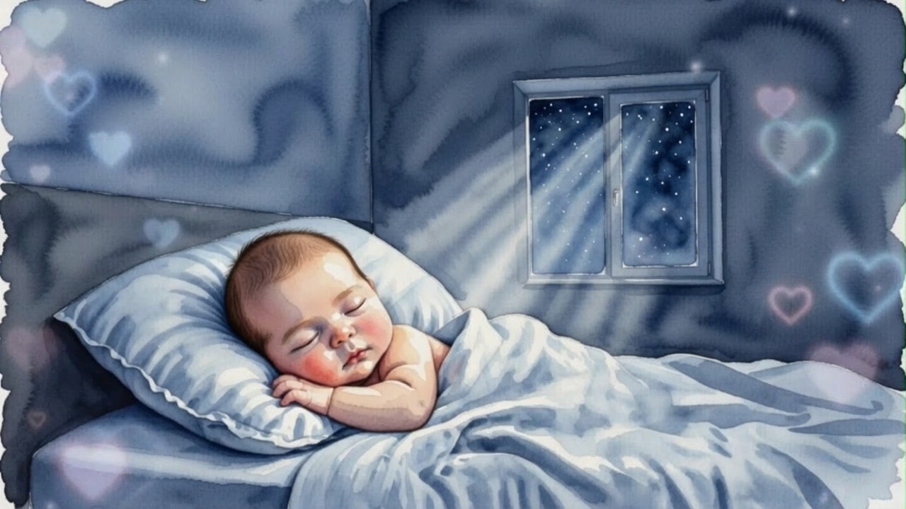 8 Hours of Gentle Piano & Harp | Baby Sleep Music 🌙 Deep Lullaby for Restful Sleep