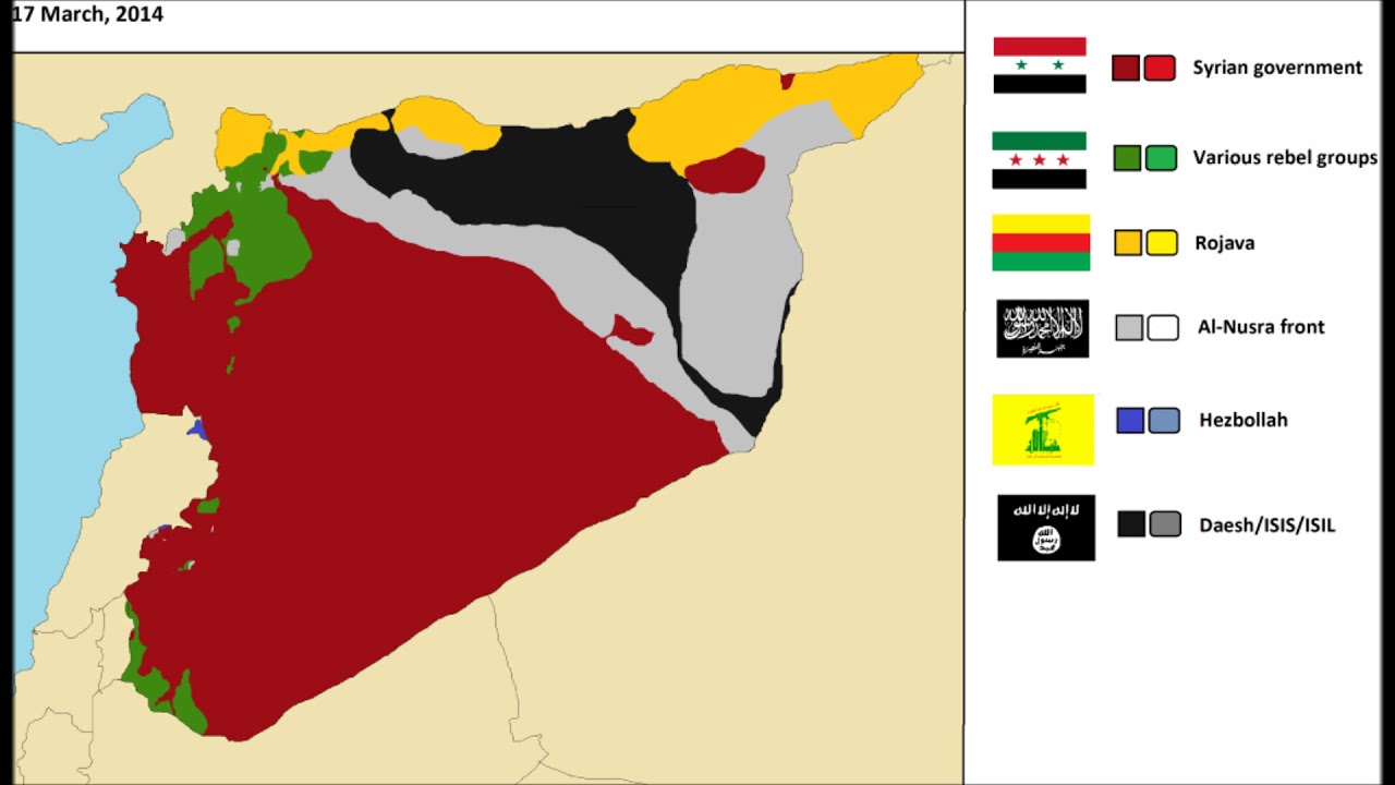 war against isis map