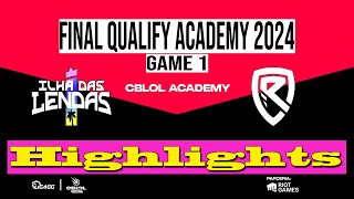 ILHA DAS LENDAS VS RISE GAMING JOGO 01/MD5 | Highlights | Final Qualify Academy 2024