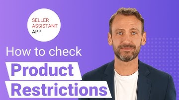 How to check Amazon product restrictions with the Seller Assistant App