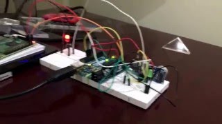 Arduino Ultrasonic sensor send data to RPi and Cloud...