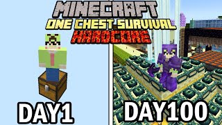 【マインクラフト】空島チェストの世界で100日間ハードコア生活をしたらヤバかった【100days】【Minecraft】