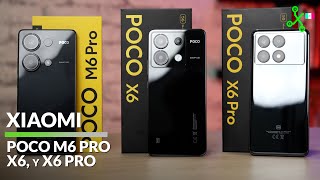 Los MEJORES celulares POCO para la gama media | POCO M6 Pro, X6 y X6 Pro