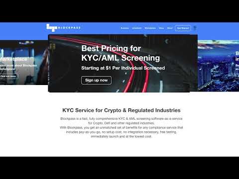 FAST, FULLY STACKED KYC / AML - Blockpass KYC Connect Onboarding DEMO - video from Blockpass