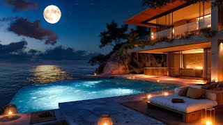 Seaside Jazz - Jazz Relaxing Music ♫ Soft Jazz Music With Ocean Waves For Happy and Peace Night