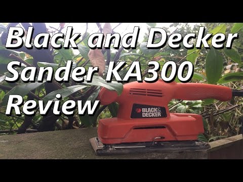 Black and Decker 135W 1/3 Sheet Sander KA300 Review