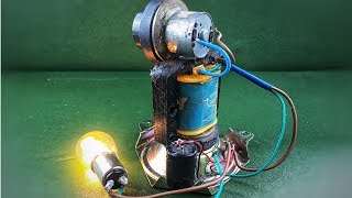 Free energy generator electric using dc motor in speaker magnet