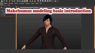 Make human software basic introduction | How to create model in make human tutorial in Hindi/Urdu screenshot 1
