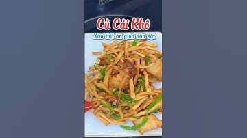 Củ Cải Khô xào thịt ăn ngon lắm cả nhà ạh #food #amthuc #dondepnhacua #anvat #nauan