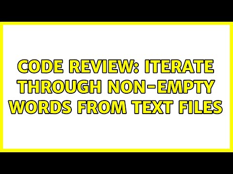 Code Review: Iterate