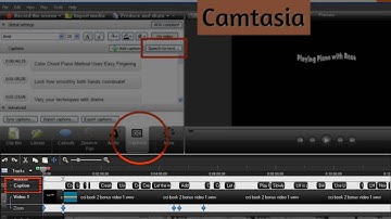 Speech to Text: Use the Camtasia Button Tab