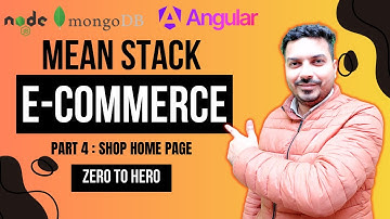 Part 4: MEAN Stack E-Commerce Project | Shop Home Page | Angular | NodeJS | MongoDB | ExpressJS