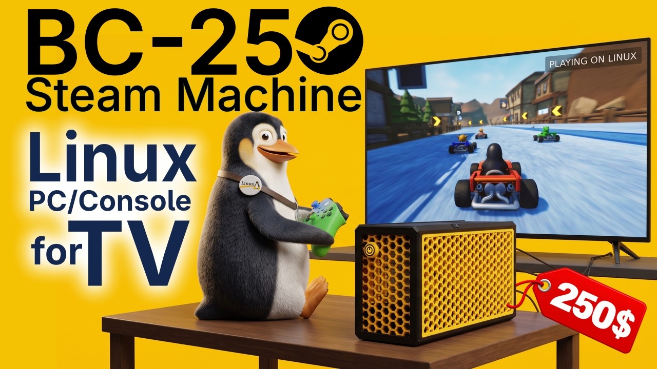 AMD BC-250 Steam Machine: Linux-консоль під ТВ, правиль… — Transcript