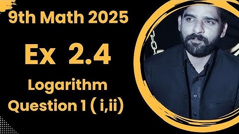 9th Class Math (New Book ) | Exercise 2.4 – Q1 ( Part i&ii) | Recharge Your Math Skills!