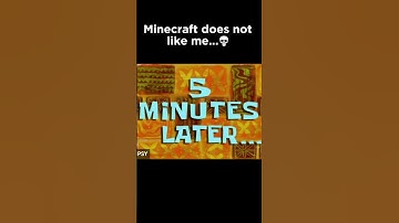 minecraft hates me💀💀