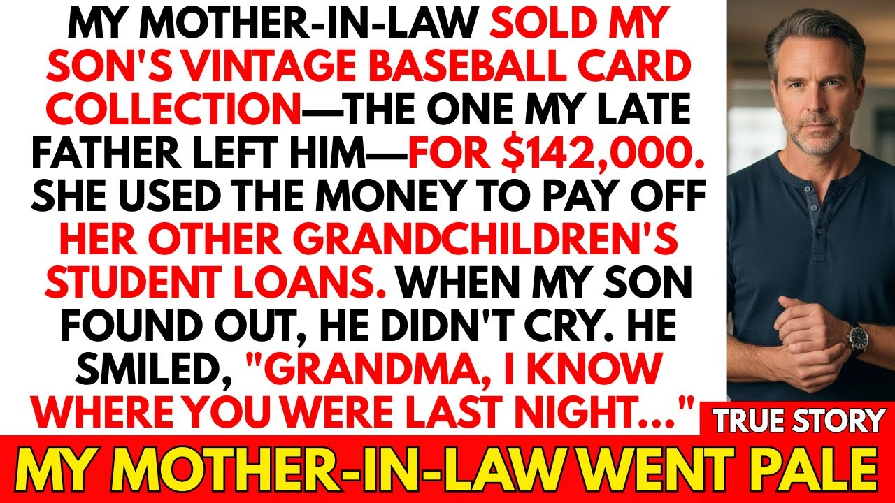 MIL Sold My Son's $142,000 Baseball Cards to Pay Off Her Other Grandkids' Loans. He Smiled...