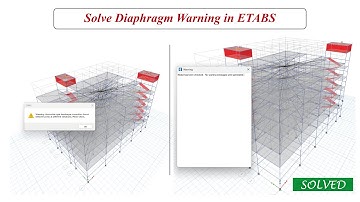 ETABS Horizontal Rigid Diaphragm Connection Warning
