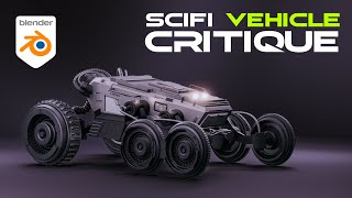 SciFi Vehicle CRITIQUE - render, composition and design overview in Blender 2.92