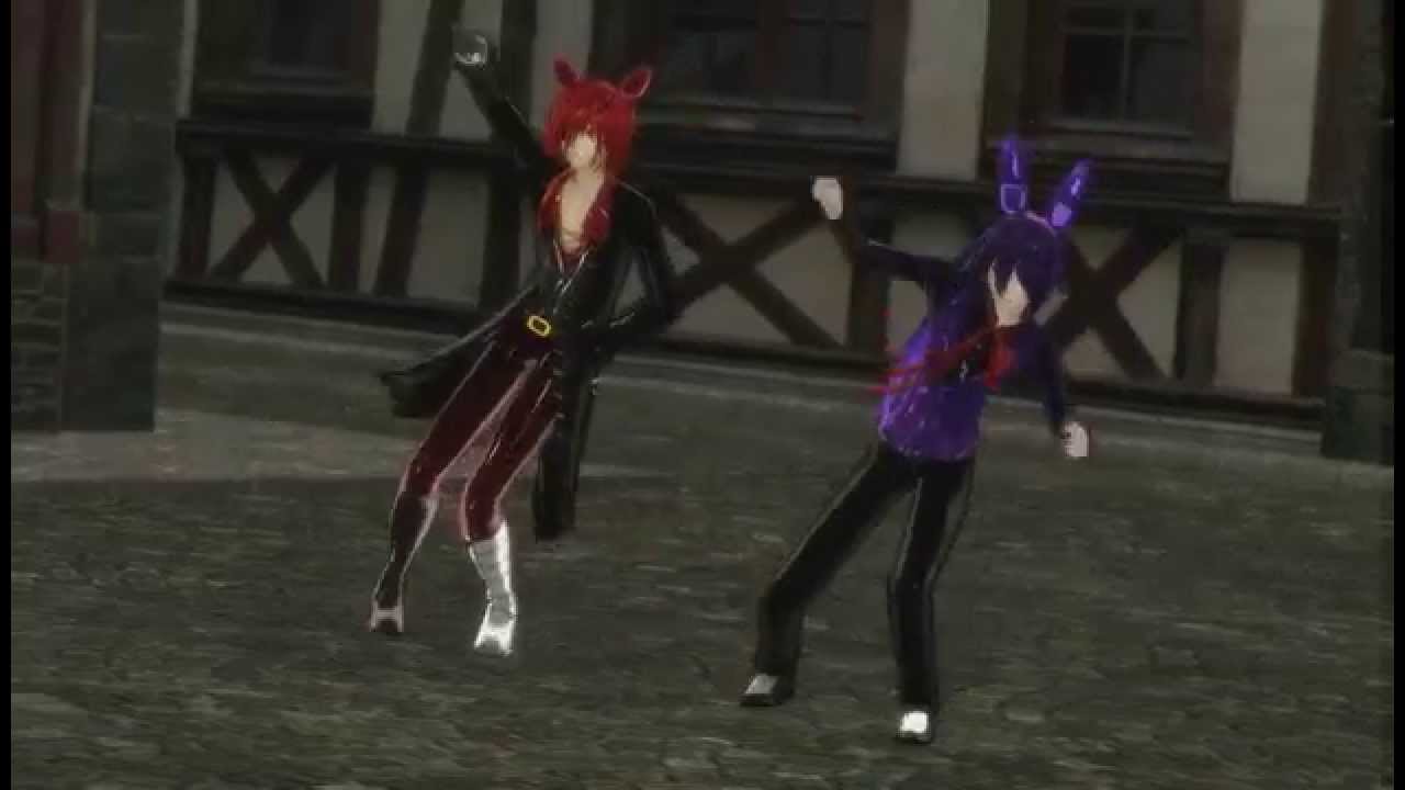 MMD Fnaf Foxy and Bonnie romantic love