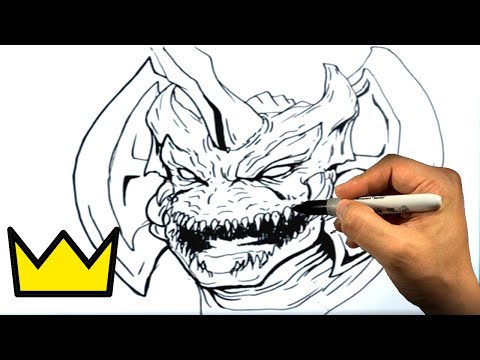 How to Draw DESTROYAH from GODZILLA