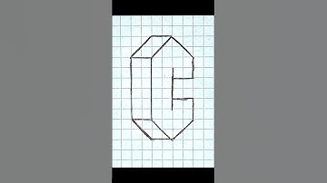 #Drawing #drawing 3d letter C step by step  #3d #letter #stepbystep #create
