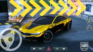 Real Car Parking 2 - Driving Golden BMW i8 - Car Games Android Gameplay screenshot 5