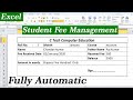 Student fee management in Excel for beginners II Fee मैनेजमेंट सीट बनाना सीखे