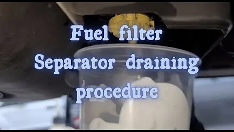 How to drain water from fuel filter diesel f250? (2023)