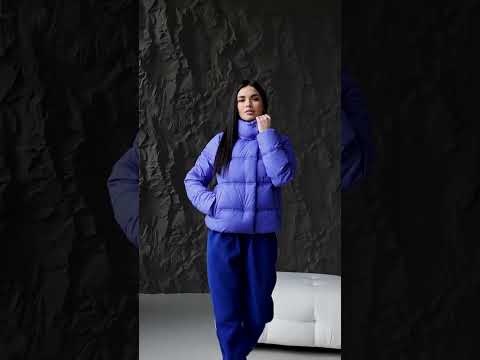 Жіноча коротка демісезонна куртка на екопуху, весна осінь жіноча куртка Марсель Розміри 42-50, видео 1