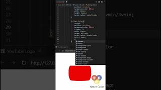 HTML & CSS tutorials for beginners, how to create YouTube LOGO using CSS & HTML #shorts #CSS #html