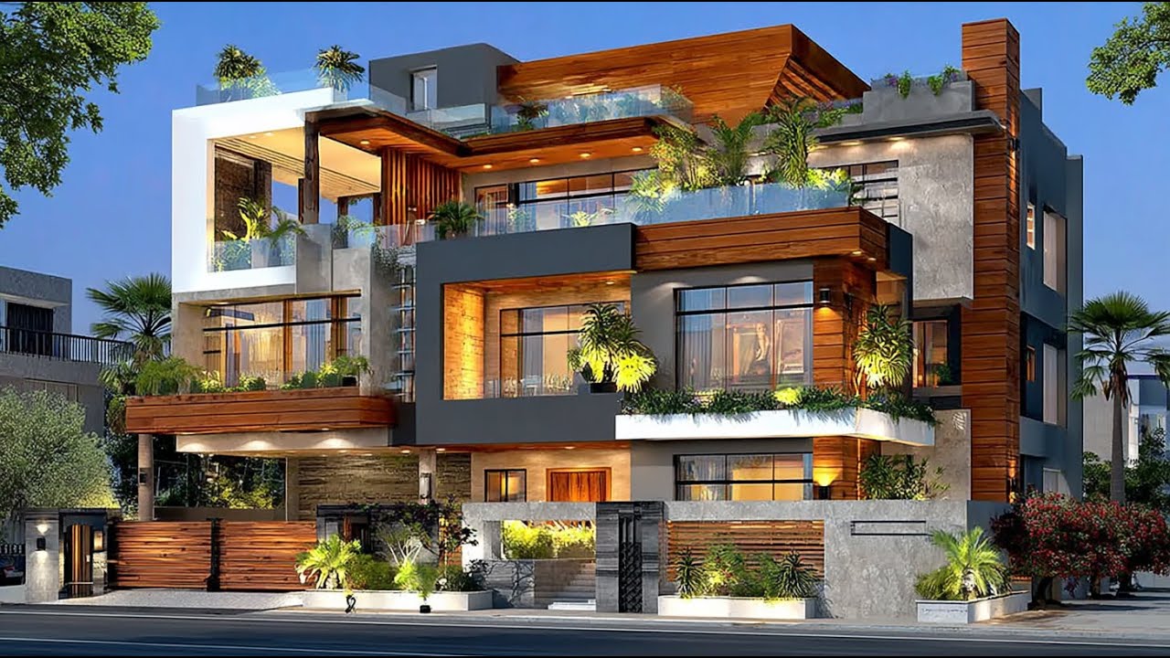 Multi-Floor Luxury Villa | Exploring a Sustainable Luxury Villa with Rooftop Gardens