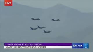 Luke AFB and Arizona National Guard are honoring frontline coronavirus workers with a flyover