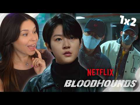 I'M SO HOOKED ON THIS SHOW 😳 First Time Watching BLOODHOUNDS (블러드하운드) Episode 2 Reaction!